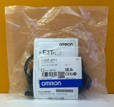 Omron E3T-ST11 1 m Sensing, Red LED 650 nm, 12-24 VDC, Photoelectric Switch New! - Image 1 of 2