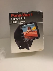 Visor deslizante Pana-Vue iluminado automático 2x2 que funciona con batería vintage - Imagen 1 de 5