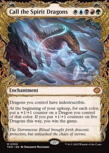 1x - Call the Spirit Dragons - (showcase) - Tarkir: Dragonstorm - NM MTG - Picture 1 of 1