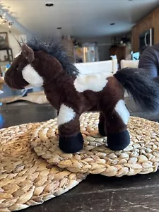Ganz Webkinz Brown & White Pinto Pony Plush Stuffed Animal Toy No Code HM147 - Picture 1 of 7