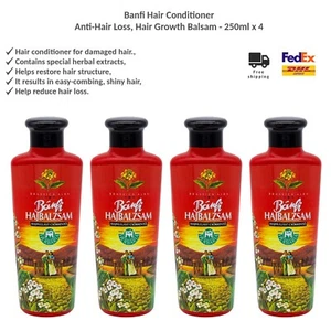 Herbaria Banfi Kräuter Haarausfall Behandlung Haarwachstum Shampoo - 4 x 250ml - Bild 1 von 8