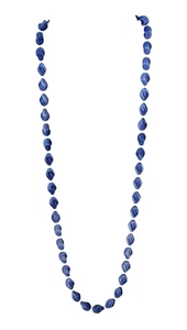 Vintage Sarah Coventry Urlaub Perlen Denim Halskette Schmuck 30" lang - Bild 1 von 5