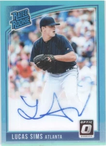 2018 Donruss Optic LUCAS SIMS Rated Signature Autograph RC /125 - Bild 1 von 3