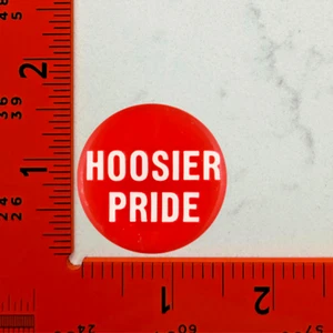 University of Indiana Hoosier Pride Vintage Style Pin Back Button - Picture 1 of 2