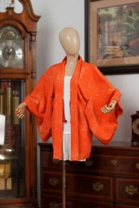 DEAR VANILLA JAPANESE KIMONO HAORI JACKET FOR WOMEN AUTHENTIC JAPAN MADE VINTAGE - Picture 1 of 10