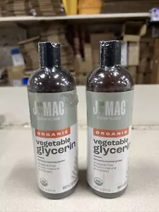 J MAC BOTANICALS, Organic Vegetable Glycerin Oil, 16 fl oz Each (2 PACK) - Picture 1 of 2