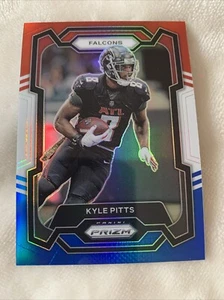 2023 Panini Prizm Red White & Blue Prizm Kyle Pitts #11 Atlanta Falcons  - Picture 1 of 2