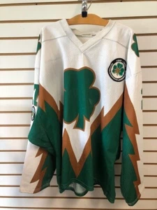 Camiseta deportiva de lacrosse usada de Kaleb Toth Victoria Shamrocks 1999 WLA copa hombre novato juego - Imagen 1 de 6