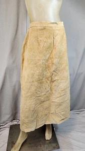 Stan Herman braun Wildleder Leder volle Länge Aline Rock Größe 18 XL XLARGE GEBRAUCHT - Bild 1 von 7