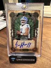 2022 Leaf Wild Card Sam Howell Auto 2/3 Commanders UNC RC