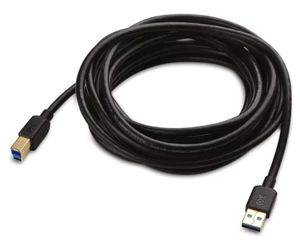 Cable USB 3.0 SuperSpeed de 15 pies tipo A a tipo B - negro - Imagen 1 de 1
