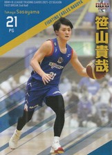 2022 TAKAYA SASAYAMA #174 BBM B.LEAGUE Card FAST BREAK 2021-22 2nd Half 