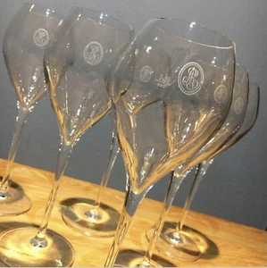 4 X LOUIS ROEDERER CRISTAL CHAMPAGNE LEHMANN CRYSTAL BALLON FLUTES RARE BNIB - Picture 1 of 8