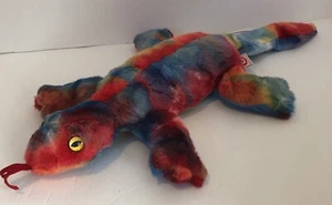 TY 1999 LIZZY the TY-DYED LIZARD BEANIE BUDDY - Imagen 1 de 7