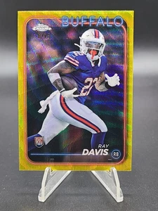 Ray Davis 2024 Topps Chrome Rookie #253 Yellow Wave Refractor /75 (RC) - Picture 1 of 2