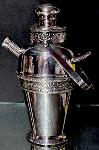 Cocktail Shaker…versilbert…Apollo Silver…Bernard Rice Co. Sofortkauf..10,0 Zoll - Bild 1 von 22