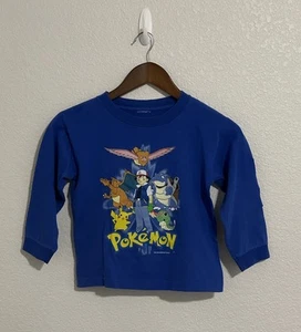 VINTAGE Pokemon Kids Boys Gotta Catch Em All Shirt Youth Size Blue Boys 90s - Picture 1 of 10