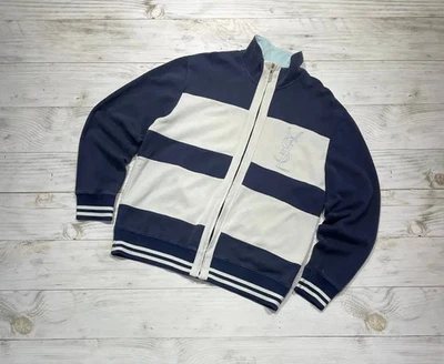 Sudadera Yves Saint Laurent Chaqueta con Cremallera YSL Logo Grande Años 90 Hombres Talla XL Azul Foto 1 de 4