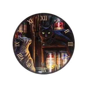 Magische Emporium Uhr von Lisa Parker, Hexe Wicca Katze Zaubertränke Apotheker - Bild 1 von 6
