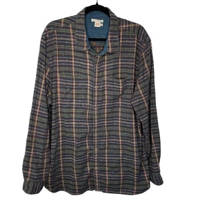 Camisa informal Carbon2Cobalt para hombre talla XL multicolor a cuadros bordada algodón - Imagen 1 de 8