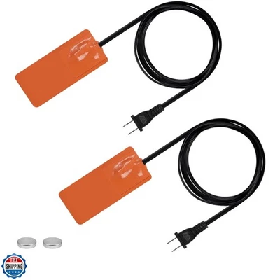 Силиконовая прокладка для обогревателя автомобильного двигателя 2x5 дюймов самоклеящаяся подушечка для поддона масла... - Изображение 1 из 4