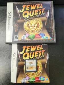 Jewel Quest: Expeditions (Nintendo DS, 2007) Completo con Manual CIB - Imagen 1 de 2
