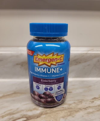 Multivitamínico Emergen-C Immune+ Gummies Vitamina C, Saúco, 36Ct ENVÍO GRATUITO Foto 1 de 3