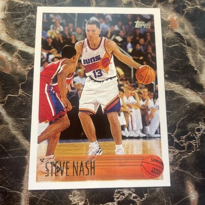 1996-97 Topps #182 Steve Nash RC Rookie Phoenix Suns HOF - Image 1 of 2