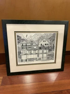 John Maxwell nummeriert Crescent Boat Club US Ruderverband Stift & Tinte Bild - Bild 1 von 12