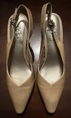 LifeStride Talla 9 Mujer’s Clipper Beige Imitación Charol Cordón Equipo de Trabajo Foto 1 de 4