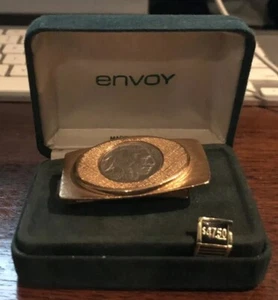 Envoy 1937 Nickel Geldklammer Sammlerstück Made in USA Silber und Gold Farbe - Bild 1 von 1