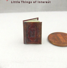Adelaide's HOURS ILLUMINATED BOOK OF HOURS Miniature Book Dollhouse 1:12 Scale