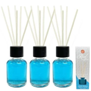 3 Ocean Breeze Reed Diffusers Stick Essential Oil Air Diffuser Home Office Decor - Picture 1 of 1