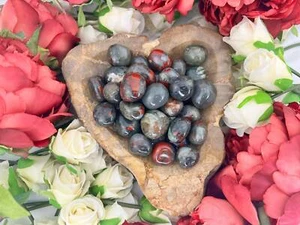 Bloodstone Tumble Stone - Tumbled Bloodstone - Natural Bloodstone Tumbled - - Picture 1 of 10