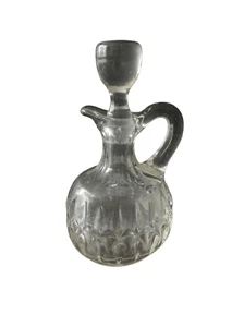 Cruet olio vintage vetro trasparente con tappo - aggiungi fascino e funzionalità al tuo - Foto 1 di 15