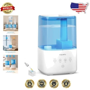Versatile Warm & Cool Mist Humidifier with 45H Runtime for Large Rooms - Picture 1 of 8