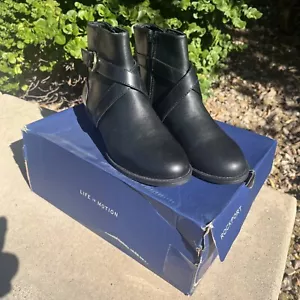 Rockport Womens Vicky Belt Ankle Boots Shoes | Black| 6 Medium NIB - Picture 1 of 5
