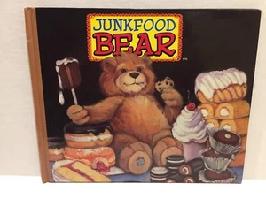 Junkfood Bear Hardcover Book Eat Right Exercise Encourage Healthy Eating Choices - Picture 1 of 10
