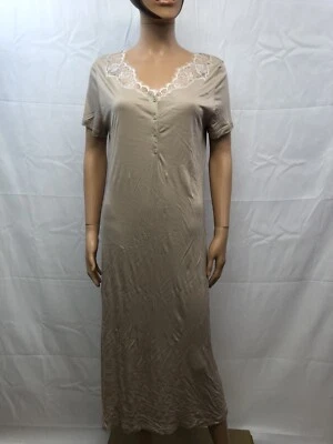 Nachthemd Frau Luna di seta Größen L Farben Beige Neu - Bild 1 von 4