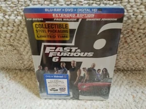 Fast & Furious 6 Steel Book Walmart Exclusive (Blu-ray, DVD, Digital HD) NEW!! - Picture 1 of 2