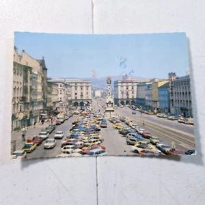 Tarjeta postal vintage Hauplatz Linz Dreifaltheitssaule Linz Austria - Imagen 1 de 3