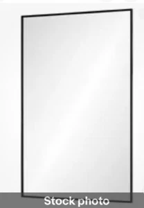 Renwil MT2345 Rectangle Wall Mirror Black 30x40 in Open Box @ - Picture 1 of 4