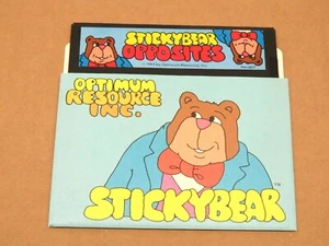 STICKYBEAR OPPOSITES (Atari 400/800/XL/XE, 1983) By Optimum Resource (Disk only) - Picture 1 of 5