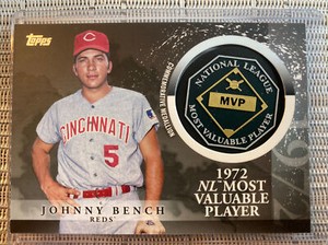 2023 Topps Update - JOHNNY BENCH - MVP Winner Medallion Relic - Cincinnati Reds