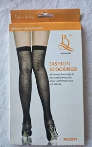 Chaussettes hautes noires taille unique marque Beileisi n° 2081 (li) - Imagen 1 de 2