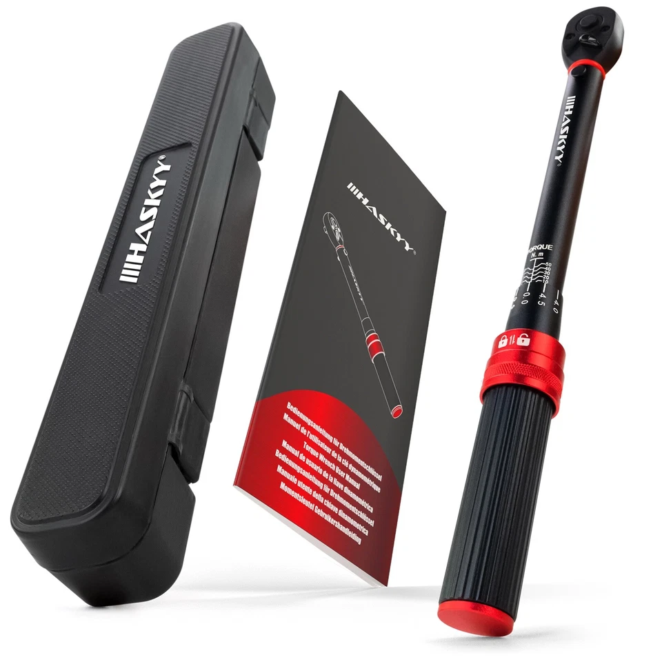 HASKYY Drehmomentschlüssel 1/4" 10-50Nm Fahrradmotor Motorrad Quad