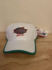 NASCAR Interstate Batteries White, Green Baseball Hat, Cap Bobby Lobonte S/M - Picture 1 of 7