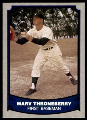 1988 PACIFIC LEGENDS I #48 MARV THRONEBERRY NEW YORK YANKEES - Image 1 of 2