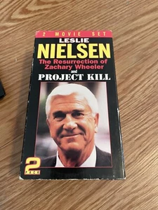 Leslie Nielson 2 Pack VHS Project Kill & The Resurrection of Zachary Wheeler NEW - Picture 1 of 3