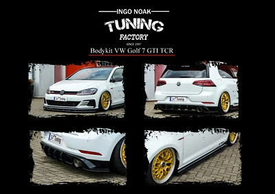 Bodykit mit Frontspoiler Heckdiffusor Schweller aus ABS für VW Golf 7 GTI TCR - Bild 1 von 4